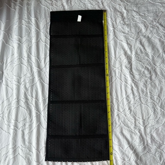 Black Shapewear Corset Inmate Silever Hooks - Picture 5 of 6